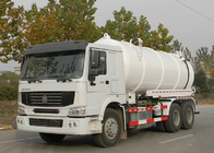 Camión de la succión de las aguas residuales de la bomba de vacío, camiones sépticos del vacío con estándar de emisión del euro 2