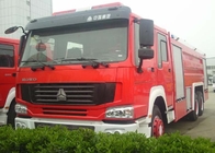 Ruedas del camión 20CBM 10 de la lucha contra el fuego de SINOTRUK HOWO, coches de bomberos del rescate