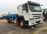 Camión del tanque de agua de la construcción de la eficacia alta 10CBM con 360 grados de rotación