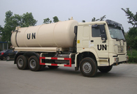 Tipo de impulsión 6×4 camión de la succión de las aguas residuales con la bomba con el sistema de control hidráulico