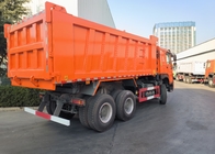 Sinotruk Howo camión de descarga de tiradores Weichai 380hp 6 × 4 5200 - 5800mm para la exportación