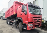 Sinotruk Howo camión de descarga con tirador 380hp 6 × 4 con cilindro hidráulico Hyva para minería