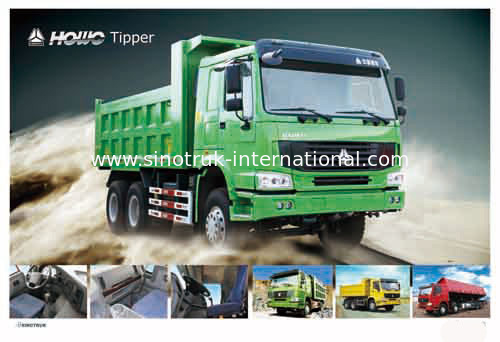 Camión volquete SINOTRUK HOWO 10wheels LHD 371HP 25tons 10-25CBM ZZ3257N3847A del volquete