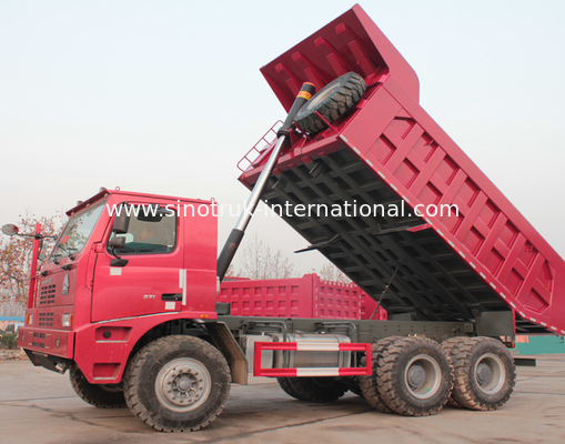 Camión volquete SINOTRUK HOWO 70 LHD minero 371HP 70tons ZZ5707S3640AJ del volquete