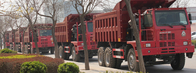 10 ruedas camión volquete de 70 toneladas con el taxi esquelético de alta resistencia unilateral