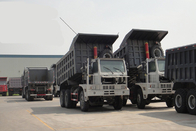 Alto camión volquete de la rueda del cuerpo LHD 6X4 10 del cargo de la rigidez con 70 toneladas de capacidad