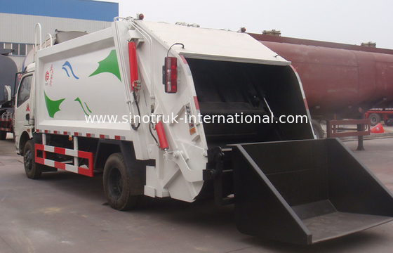 Camión compacto 6cbm de la recolección de basura para el transporte inútil no tóxico