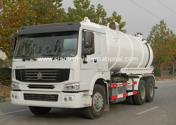 camión de petrolero del vacío de 6X4 Euro2 290HPRoad/camión del petrolero de la bomba de aguas residuales/de petrolero de la succión de las aguas residuales