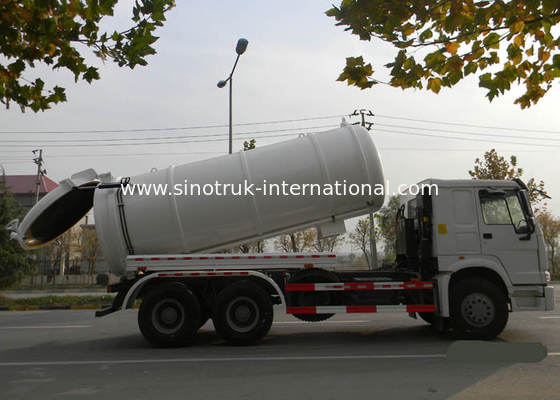camión de petrolero del vacío de 6X4 Euro2 290HPRoad/camión del petrolero de la bomba de aguas residuales/de petrolero de la succión de las aguas residuales