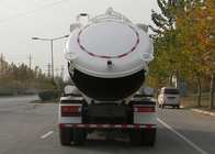 Camión de las aguas residuales del vacío de la eficacia alta 17CBM LHD 336HP para la lluvia urbana Wells
