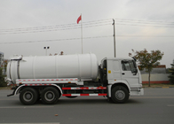 camión 6×4 del vacío de la alcantarilla de 19CBM LHD 336HP para la succión química del sedimento del tanque de las aguas residuales del aceite