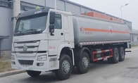 El camión del tanque de aceite del vehículo de transporte del aceite de mesa, aceite combustible móvil de la gasolinera acarrea 25-30CBM