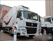 El tipo de impulsión 8×4 35 toneladas refrigeró el camión de reparto para guardar mercancías frescas