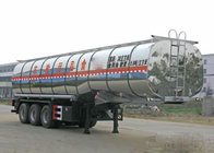 Camión de remolque diesel de los petroleros del tri árbol de la capacidad grande semi 50 - 80Tons