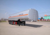 Camión de reparto 55 CBM ISO aprobado del combustible del remolque de la eficacia alta semi