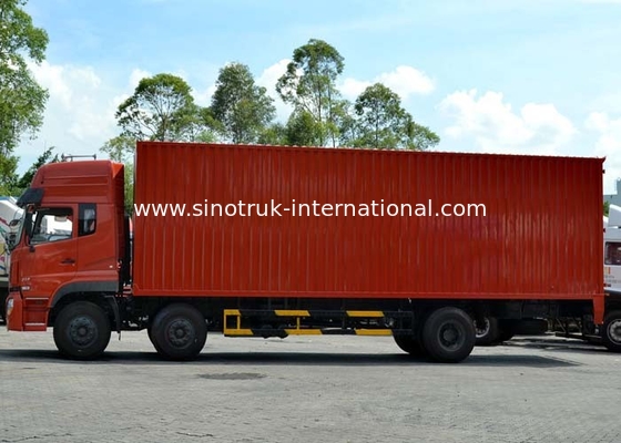 25 toneladas de camión 6X2 Van Truck Euro2 290HP, camiones comerciales grandes del cargo de la caja
