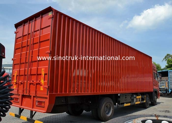 25 toneladas de camión 6X2 Van Truck Euro2 290HP, camiones comerciales grandes del cargo de la caja