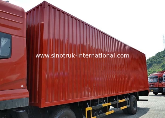 25 toneladas de camión 6X2 Van Truck Euro2 290HP, camiones comerciales grandes del cargo de la caja