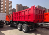 Tipo del camión volquete 266HP LHD del color rojo SINOTRUK HOWO 6x4