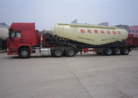 3 camión de remolque del tanque del cemento del bulto del árbol SINOTRUK con el motor de 55-65CBM Weichai