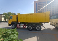 Camión volquete amarillo 371hp de Sinotruk Howo 6x4 de Lhd resistente