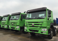 El camión volquete 12 del volquete del chasis 371HP del color verde rueda de 28CBM de LHD 60 - 70 toneladas