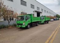 Acero de alta resistencia verde de Tipper Dump Truck Howo 116hp