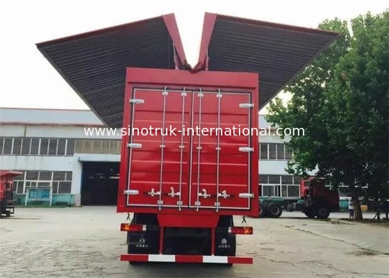 vehículos comerciales grandes de la capacidad de cargamento del cargo de 8X4 LHD Wing Van Cargo Truck