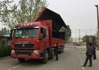 SINOTRUK HOWO T5G Wing Van Cargo Truck 8X4 12 rueda el motor Euro4 336HP del HOMBRE de LHD