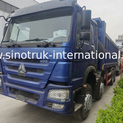 CAMIÓN VOLQUETE AZUL LHD DEL VOLQUETE DE SINOTRUK HOWO 400HP 8×4