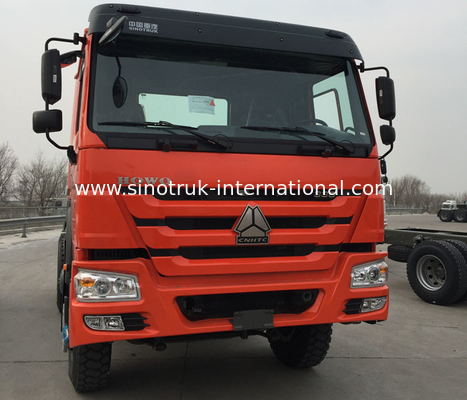 El camión anaranjado RHD 10 del tractor de la remolque de SINOTRUK HOWO rueda 371 HP ZZ4257S3241W