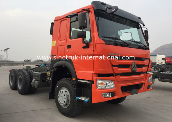 El camión anaranjado RHD 10 del tractor de la remolque de SINOTRUK HOWO rueda 371 HP ZZ4257S3241W