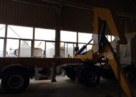 El camión del SGS montado Cranes el equipo para el remolque de 3 árboles semi que levanta el envase de los 40ft