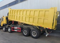 Sinotruk Howo camión de descarga con tirador 400hp 8 × 4 50-60 toneladas Lhd 12 ruedas bandeja grande