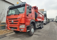 LHD 6×6 10 ruedas ZZ3257V4357B1R 380HP Rojo con todo el tracción HOWO Camión con tirador Alta potencia baja Consumo de combustible
