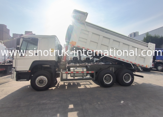 Sinotruk Howo camión de descarga con tirador 380hp 6 × 4 20CBM Blanco con lonas automáticas