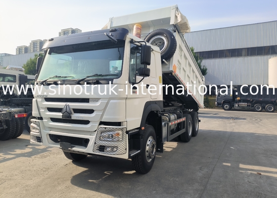 Sinotruk Howo camión de descarga con tirador 380hp 6 × 4 20CBM Blanco con lonas automáticas