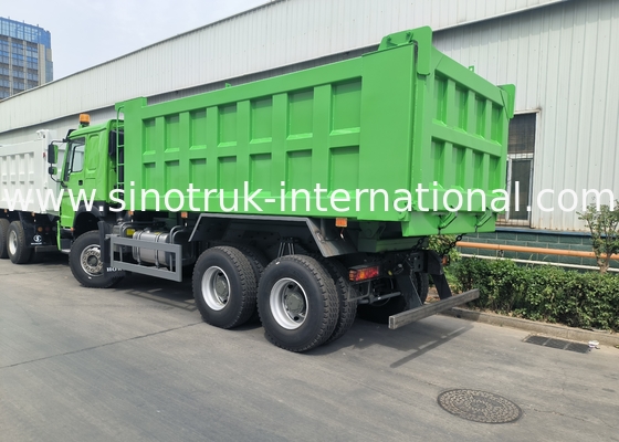 Sinotruk Howo tirador camión de descarga Weichai 400hp 6 × 4 Lhd Verde elevación media