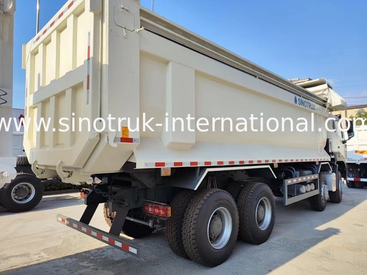 ZZ3317V386JB1R Alta potencia baja consumo de combustible 380HP Blanco U-tipo HOWO camión de remate