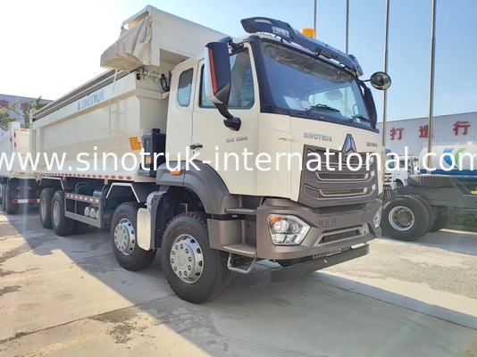 ZZ3317V386JB1R Alta potencia baja consumo de combustible 380HP Blanco U-tipo HOWO camión de remate