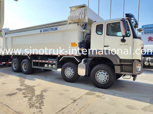 ZZ3317V386JB1R Alta potencia baja consumo de combustible 380HP Blanco U-tipo HOWO camión de remate