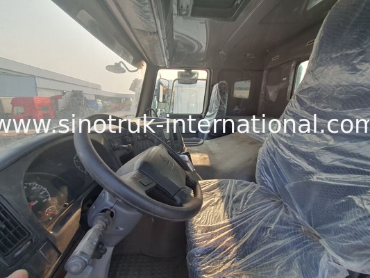 HOWO A7 Camión de tractor usado LHD 6X4 Euro 2 371 CV con dirección hidráulica asistida por potencia Blanco