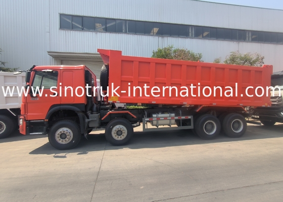 Sinotruk Howo camión de descarga con tirador 400hp 8 × 4 Rhd 12 ruedas bandeja grande 7600mm