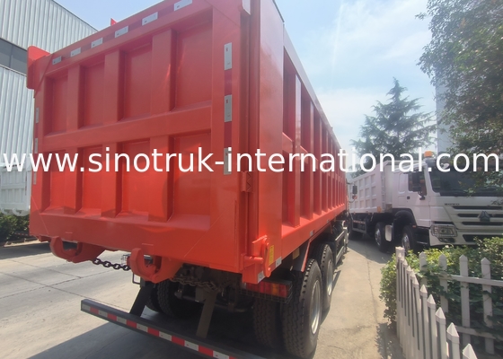 Sinotruk Howo camión de descarga con tirador 400hp 8 × 4 Rhd 12 ruedas bandeja grande 7600mm