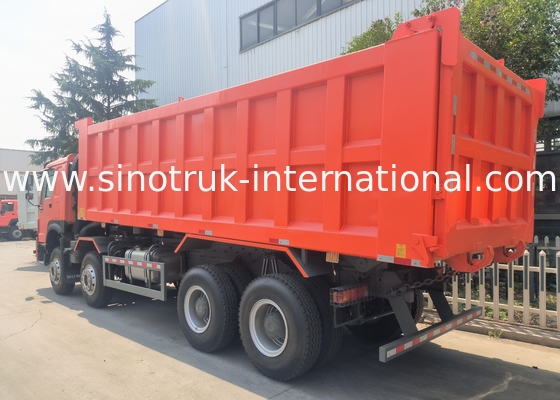 Sinotruk Howo camión de descarga con tirador 400hp 8 × 4 Rhd 12 ruedas bandeja grande 7600mm