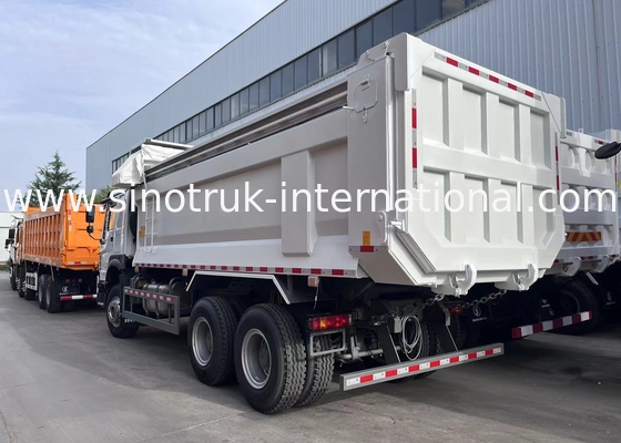 Sinotruk Howo camión de descarga de tiradores 400hp 6 × 4 bandeja en forma de U con lonas automáticas