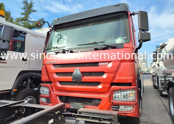 SINOTRUK HOWO Rojo 380HP 8×4 12 ruedas Camión de tanque de aceite de alta capacidad