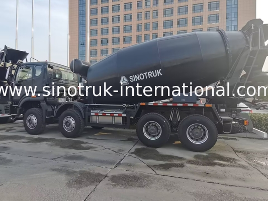 Nuevo HOWO HOHAN SINOTRUK camión mezclador de hormigón negro 10CBM 380HP 8X4 RHD