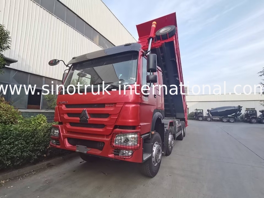 HOWO 12 ruedas Sinotruk 8X4 camión de descarga 400hp para la minería LHD U tipo de contenedor