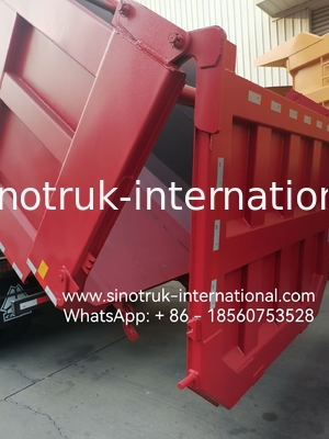 HOWO 12 ruedas Sinotruk 8X4 camión de descarga 400hp para la minería LHD U tipo de contenedor